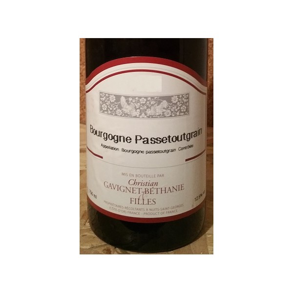 Bourgogne Passetoutgrains 2012 domaine gavignet bethanie